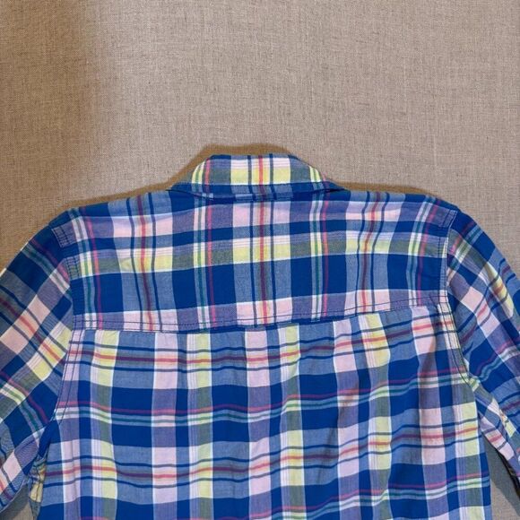 Abercrombie & Fitch Plaid Button Down Y2K Preppy Shirt Multicolor Women’s Medium - Picture 4 of 6